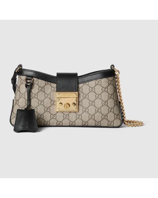 ショルダーバッグ・ポシェット Natural Padlock GG Small Leather Shoulder Bag Gucci Natural Padlock GG Small Leather Shoulder Bag - Runway