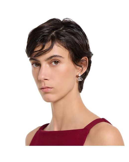 Gucci Metallic "Gg Marmont" Earrings