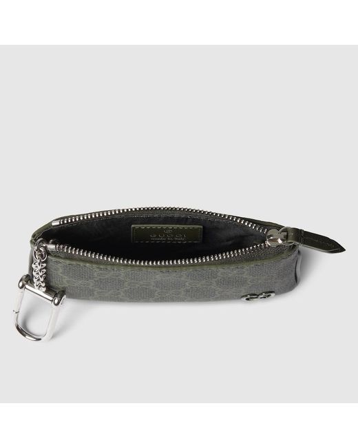 メンズ Gucci Ggパターン キーポーチ, グリーン, オリジナルGg Green