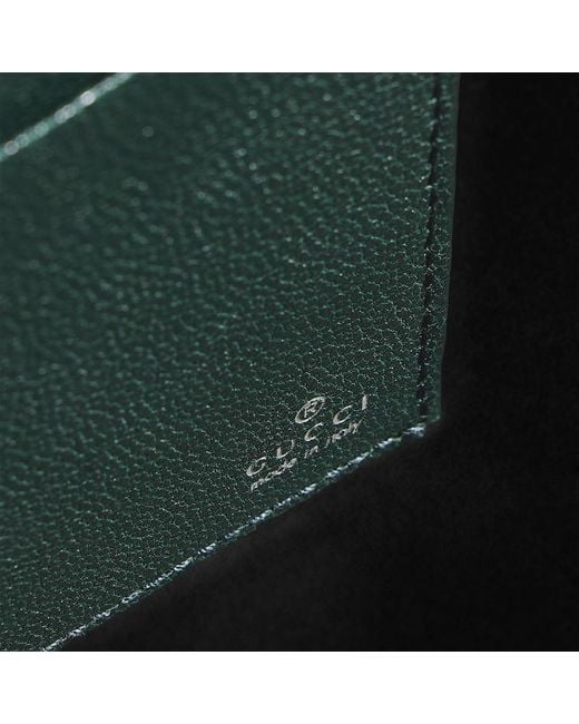 Gucci Green Essence Classic Card Case, Original Gg Fabric for men
