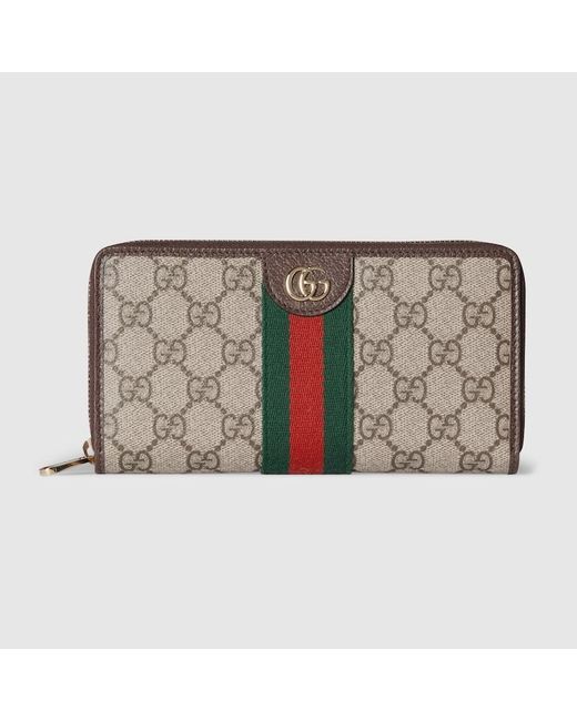 Gucci Metallic Ophidia Wallet With Zipper