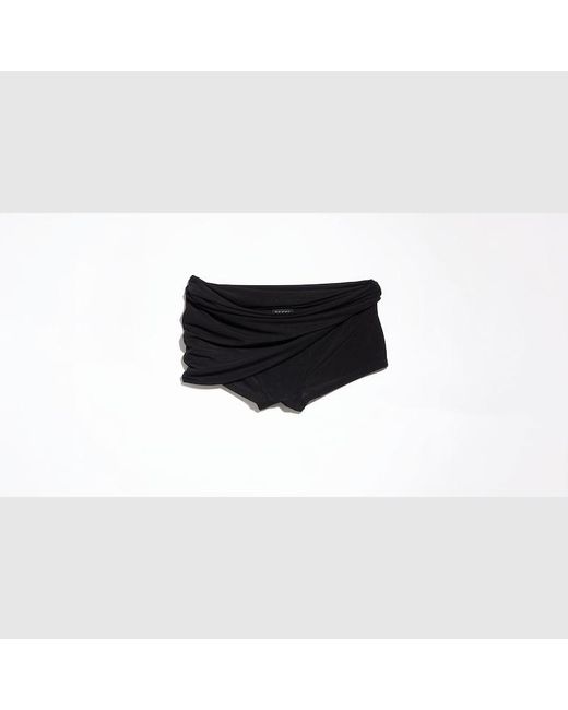 Gucci Black Crêpe Jersey Draped Shorts, Ready-To-Wear