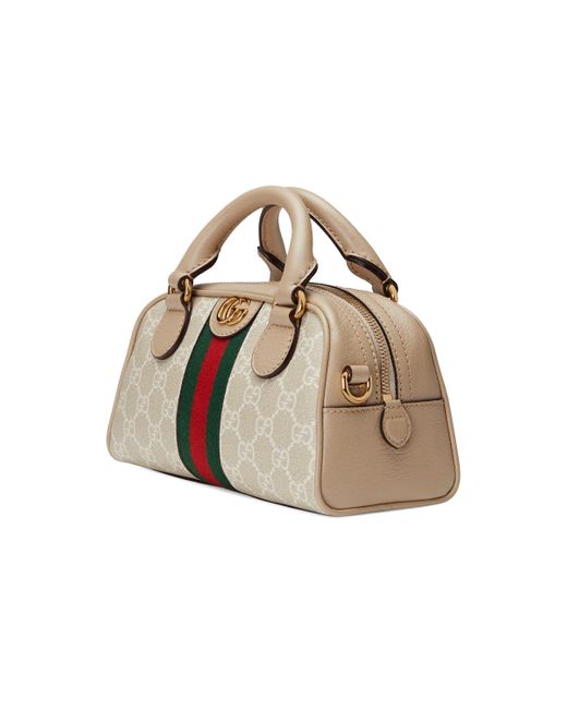 Gucci Ophidia Mini GG Top Handle Bag in Metallic | Lyst