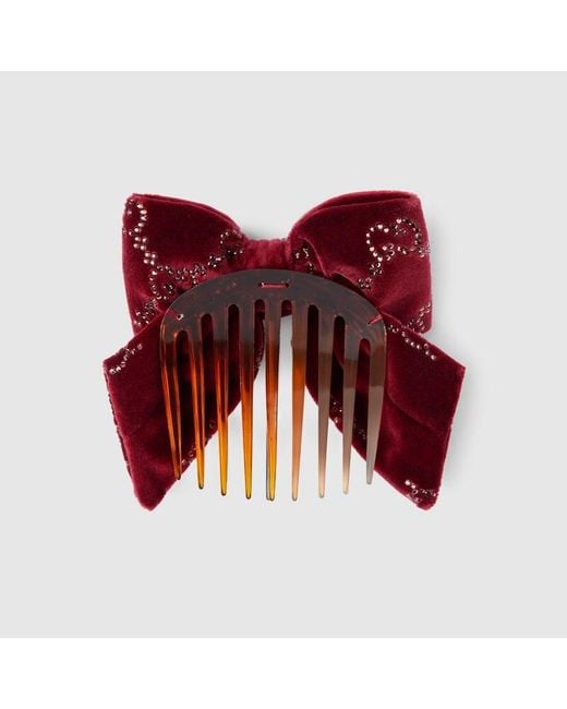 Fermaglio Per Capelli di Gucci in Red