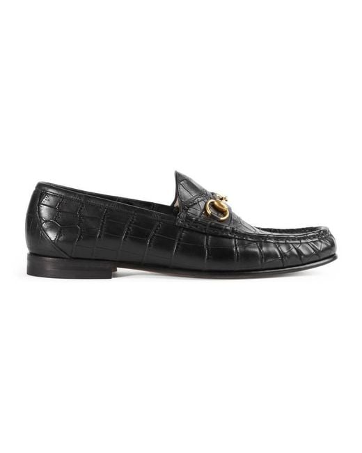 Crocodile gucci loafers hotsell