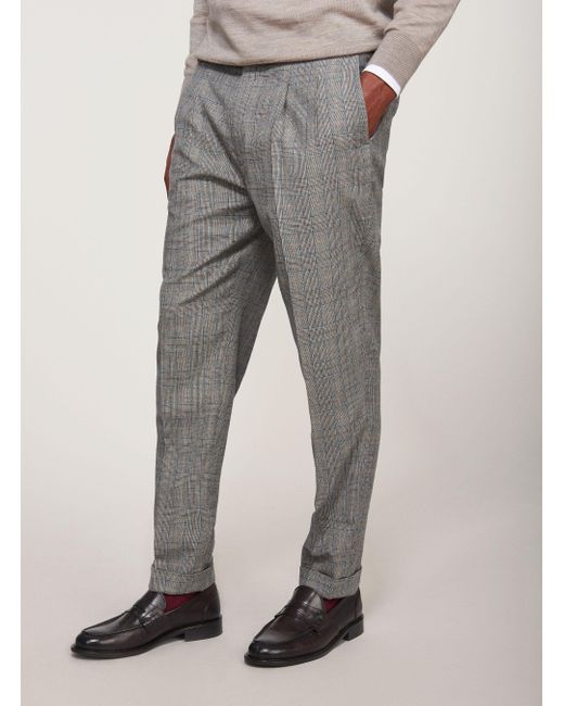 Pantalon de costume prince de galles en laine 120 superfine Gutteridge pour  homme en coloris Gris | Lyst