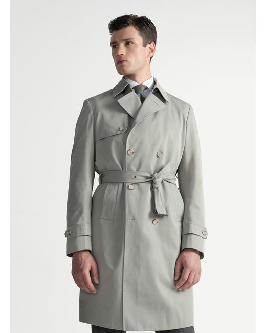 Trench di Gutteridge in Gray da Uomo