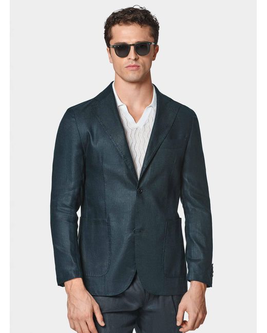 Giacca Hopsack di Gutteridge in Blue da Uomo