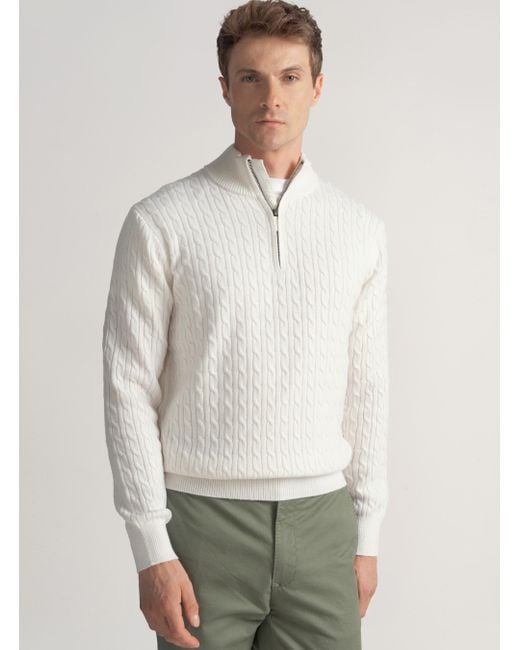 Punto De Cuello Alto En Mezcla De Lana Gutteridge de hombre de color Natural