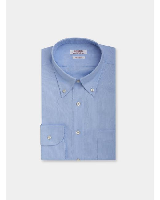 Gutteridge Hemd Mit Button-Down-Kragen Aus Bügelfreiem Baumwoll-Oxford in Blue für Herren