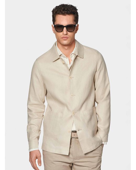 Giacca Camicia di Gutteridge in Natural da Uomo