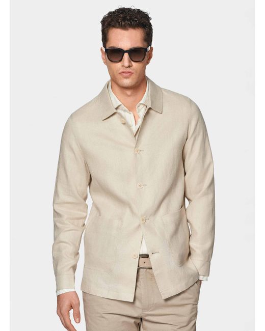 Giacca Camicia di Gutteridge in Natural da Uomo