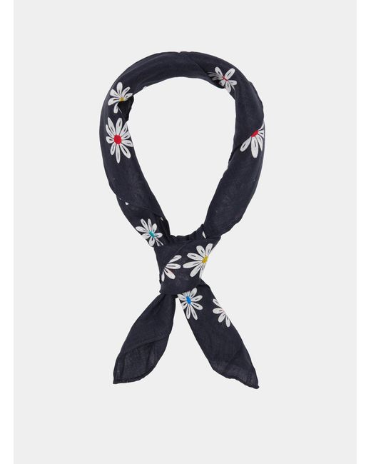 Gutteridge Leinen-Halstuch Mit Blumenmuster in Blue für Herren