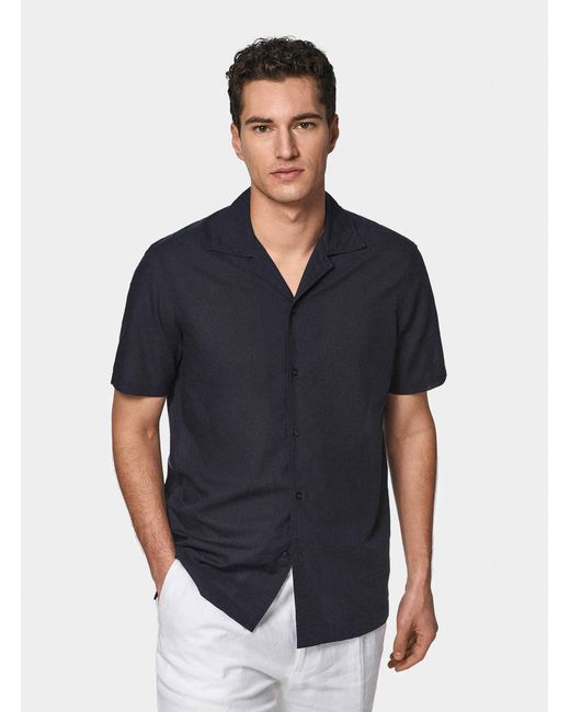 Camicia Bowling di Gutteridge in Blue da Uomo