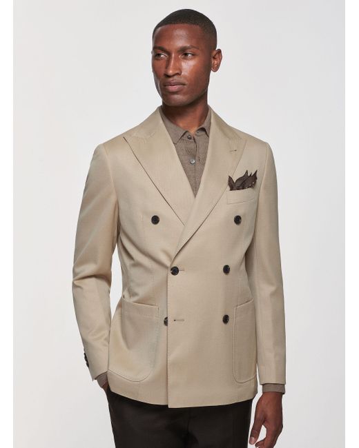 Veste à double boutonnage en pure laine confort Gutteridge pour homme en  coloris Neutre | Lyst