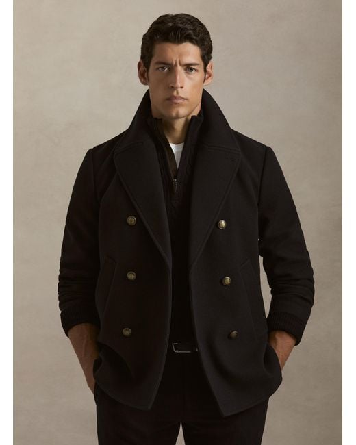 Peacoat di Gutteridge in Brown da Uomo
