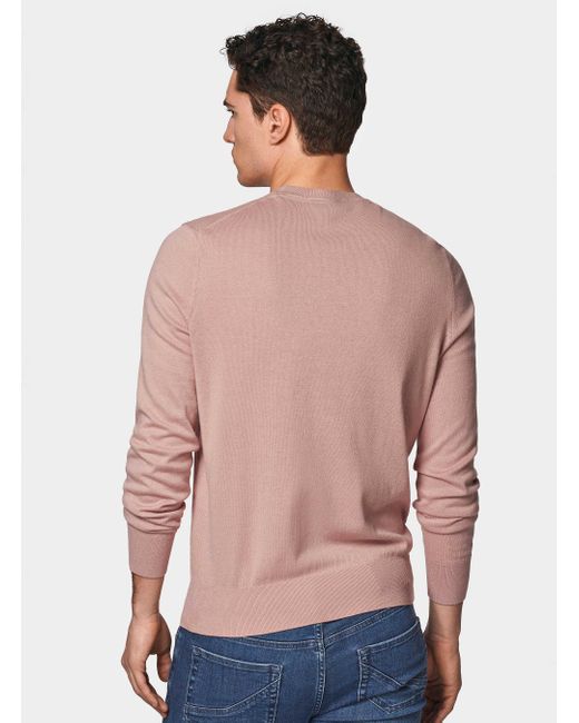 Punto De Cuello Redondo De Algodón Seda Y Cachemira, Talla Gutteridge de hombre de color Multicolor