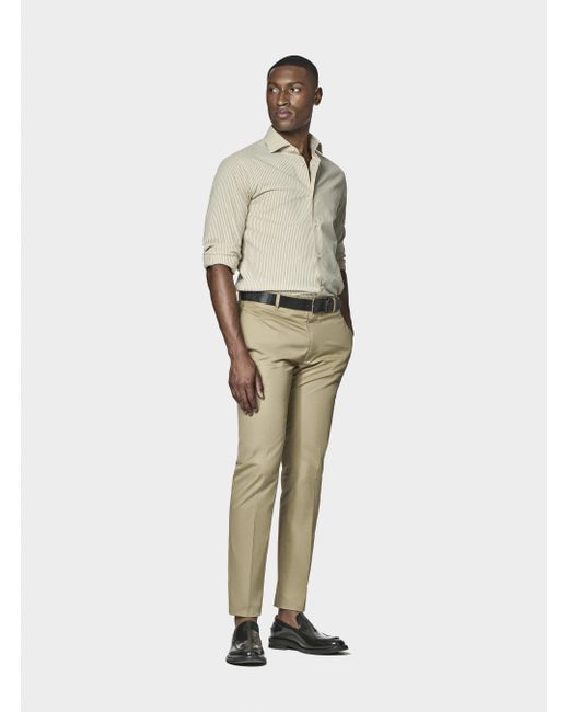 Camicia Rigata di Gutteridge in Natural da Uomo