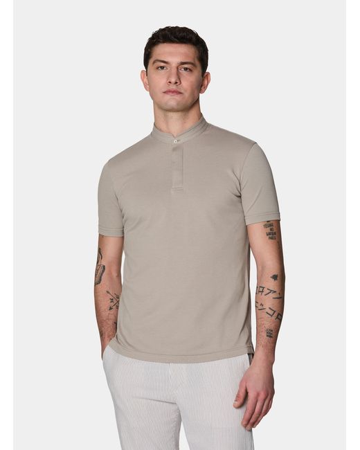 Polo Collo Coreano di Gutteridge in White da Uomo