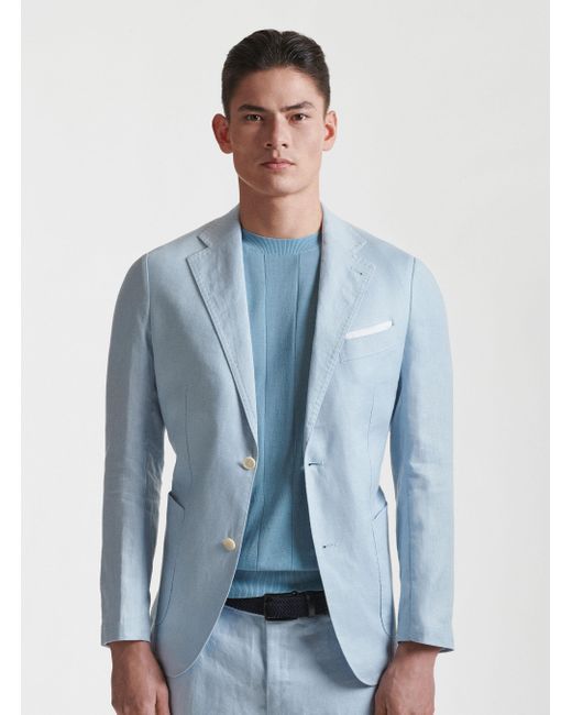 Veste de costume en pur lin Gutteridge pour homme en coloris Bleu | Lyst