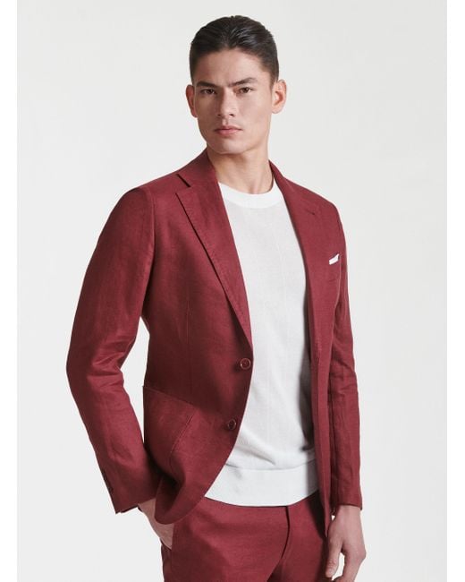 Giacca Per Abito di Gutteridge in Red da Uomo