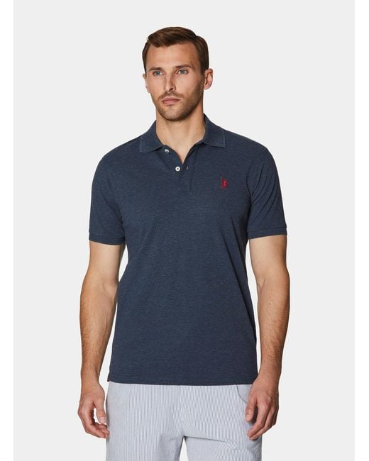 Polo Classica di Gutteridge in Blue da Uomo