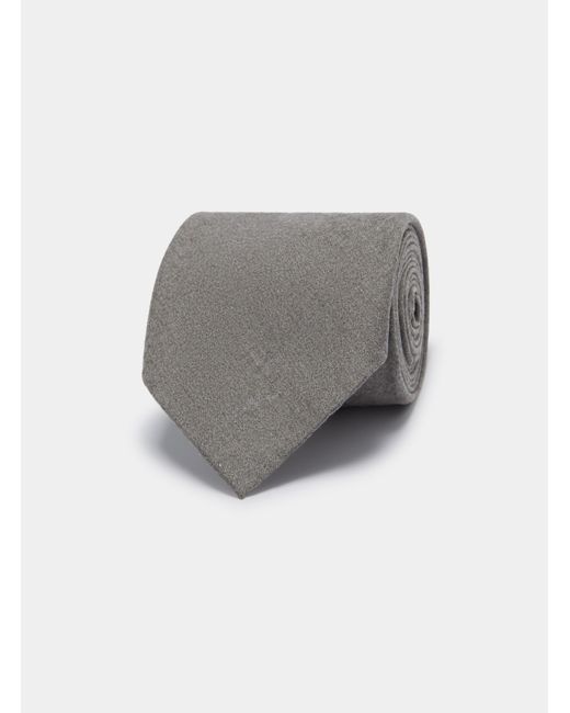 Corbata De Franela De Lana, Talla Gutteridge de hombre de color Gray