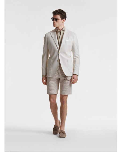 Veste à chevrons en jersey de coton Gutteridge pour homme en coloris Neutre  | Lyst