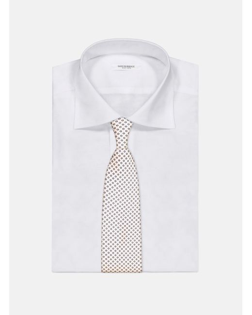 Gutteridge 5-Fache Seidenkrawatte Mit Polka Dots in White für Herren