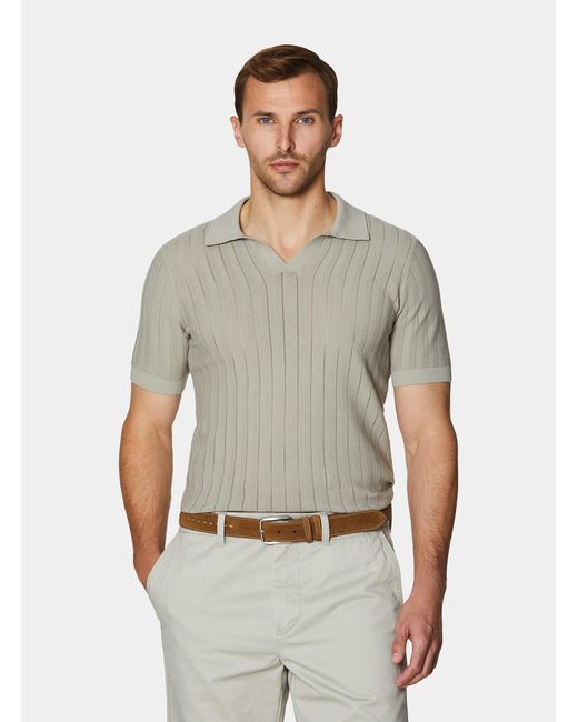 Polo Traforata di Gutteridge in Gray da Uomo