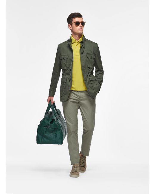 Field jacket in twill di Gutteridge in Green da Uomo