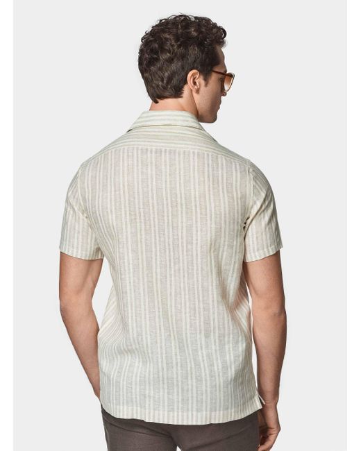 Camicia Collo Bowling di Gutteridge in White da Uomo