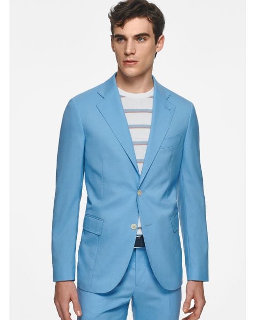 Americana De Pura Lana Vitale Barberis Canonico, Talla Gutteridge de hombre de color Blue
