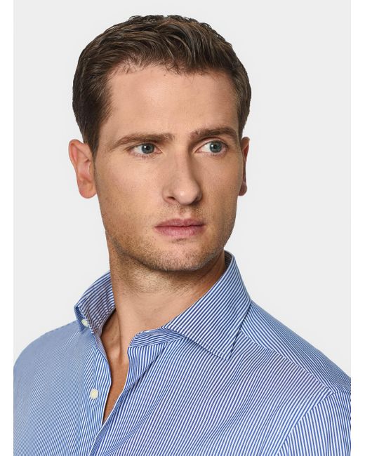 Camicia Rigata di Gutteridge in Blue da Uomo