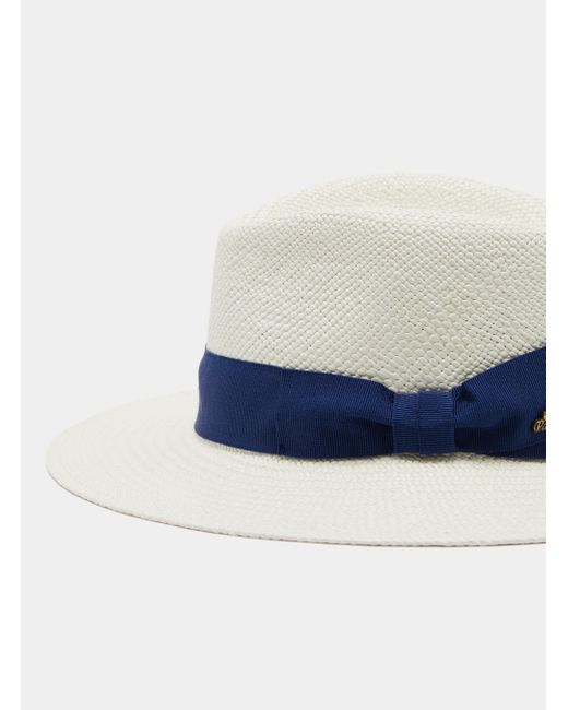 Cappello Panama Con Fascia, Taglia di Gutteridge in Blue da Uomo