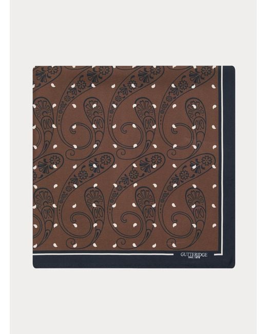 Foulard di Gutteridge in Brown da Uomo