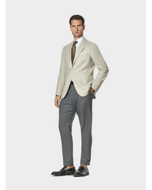 Giacca Hopsack di Gutteridge in Natural da Uomo
