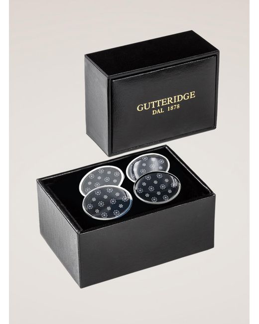 Gutteridge Microfantasy Manschettenknöpfe in Black für Herren