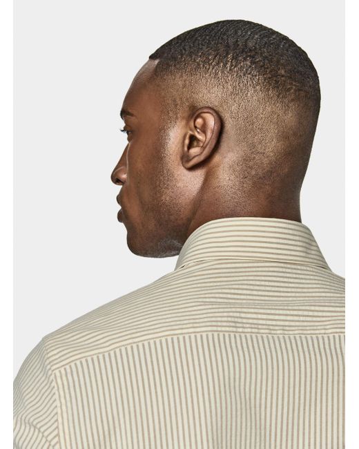 Camicia Rigata di Gutteridge in Natural da Uomo