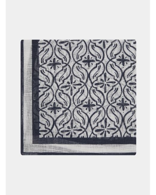 Foulard Maioliche di Gutteridge in Gray da Uomo