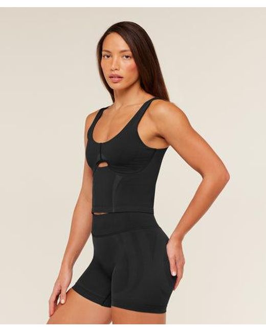 GYMSHARK Black Weekend Seamless Tank Top