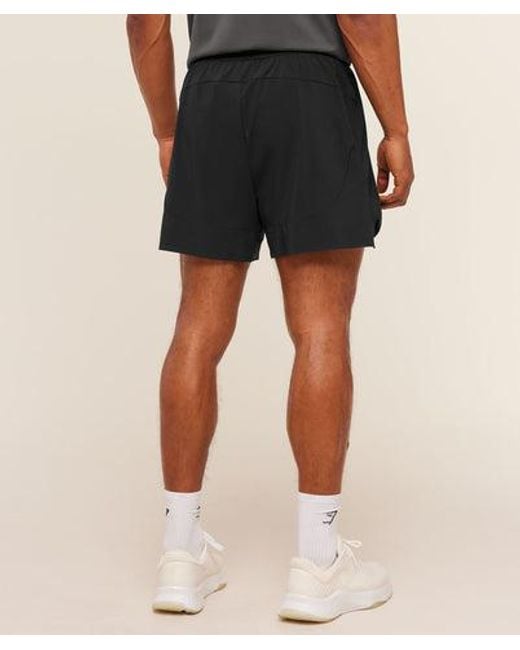 GYMSHARK Black Evolve 5" Short for men