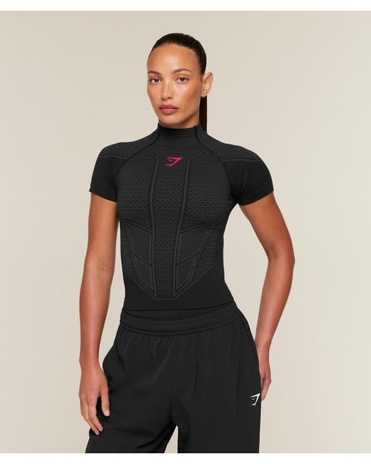 GYMSHARK Black Onyx V1 Baby Tee