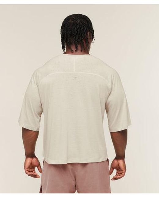 GYMSHARK Natural Summer Pump T-Shirt for men