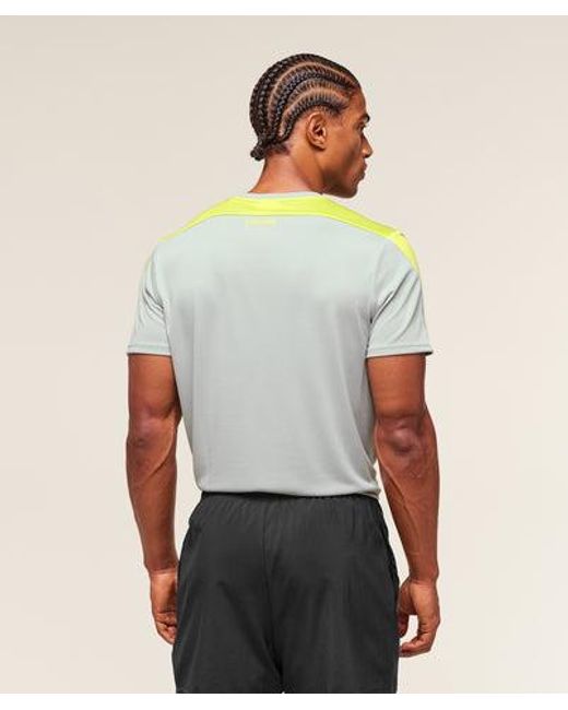 GYMSHARK Gray Arrival Block T-Shirt for men