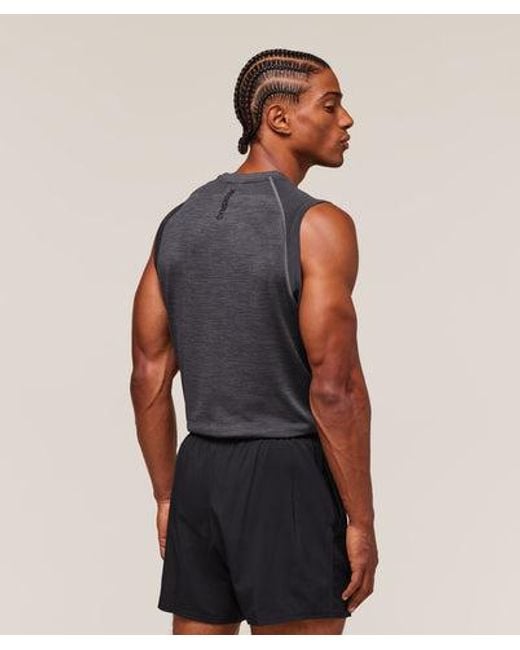 GYMSHARK Blue Versatile Seamless Tank for men