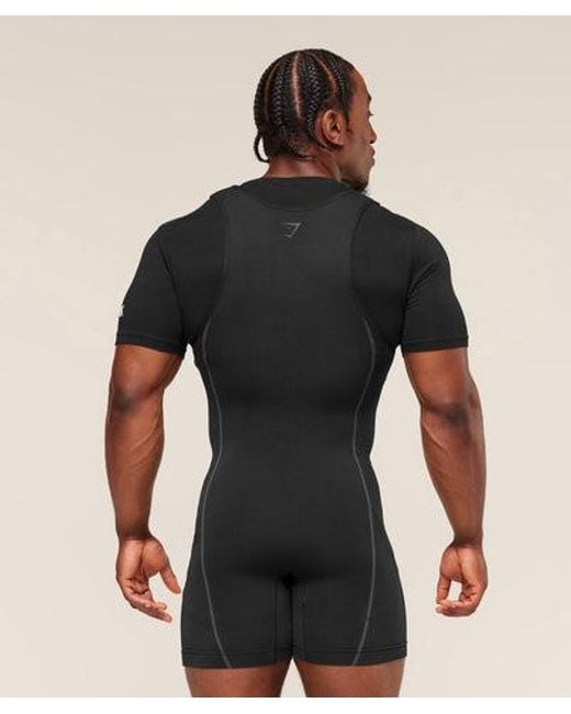 GYMSHARK Black Seamless Singlet