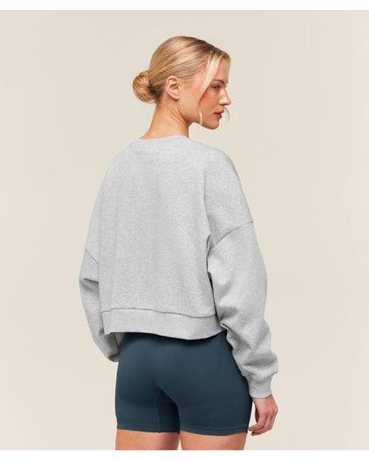 GYMSHARK White Training Oversized Boxy Sweatshirt