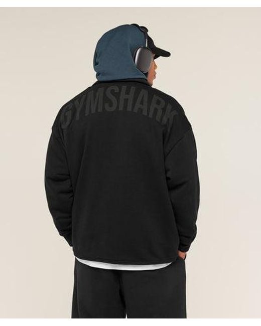 GYMSHARK Black Power Coach Jacket for men