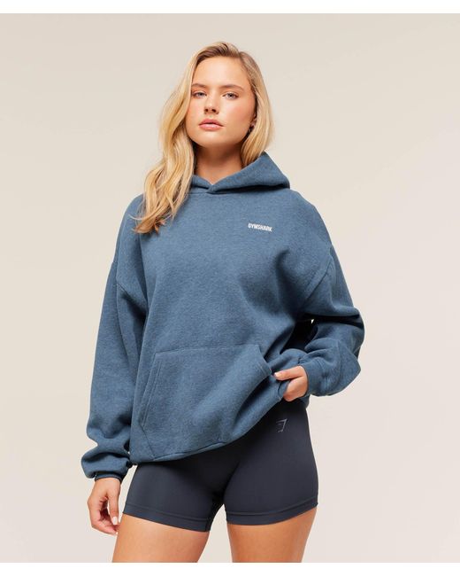 GYMSHARK Blue Cosy Luxe Hoodie